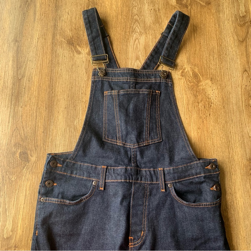 Naked and Famous Overalls 11oz Stretch Selvedge Medium Dark Denim